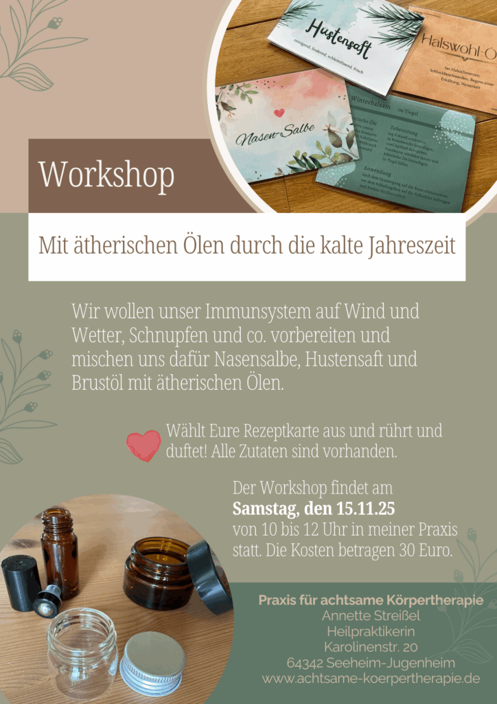 Workshop Ätherische Öle in der kalten Jahreszeit