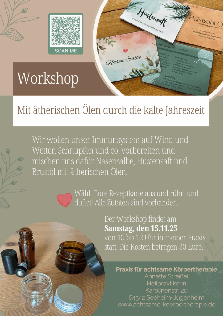 Workshop Mit ätherische Ölen durch die kalte Jahreszeit